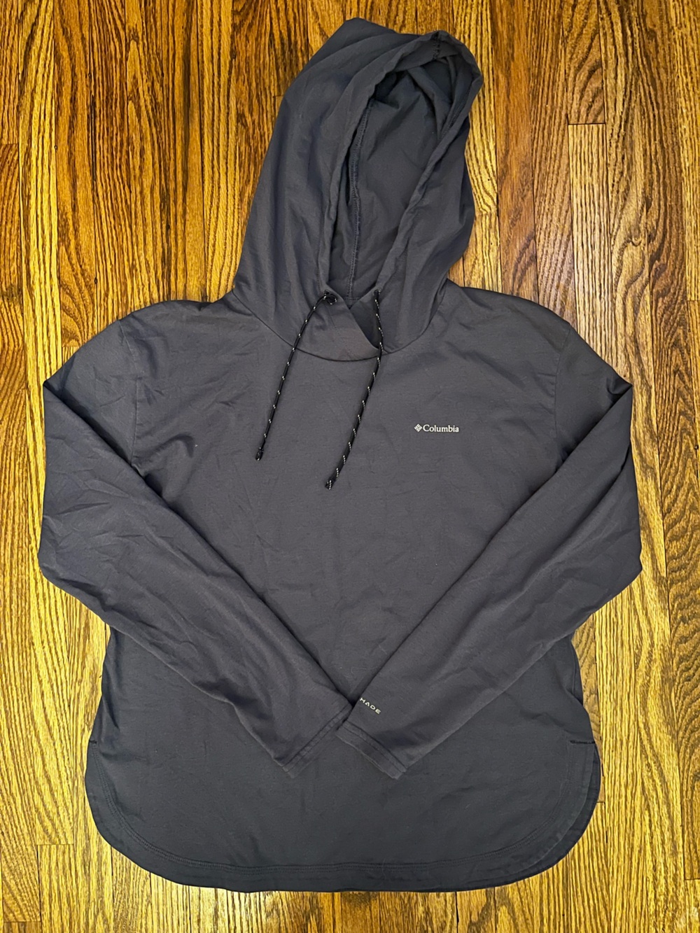 Columbia Black Hooded Lightweight Pullover